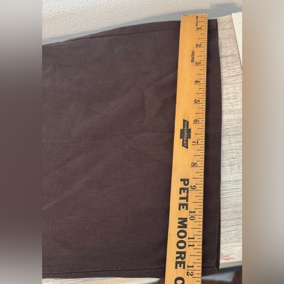 Madewell Slouchy Straight Pants Drapey Twill Brown Mid Rise NWT 2024 Size 14 - Picture 9 of 11